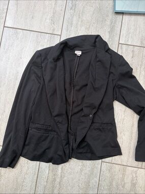 Merona Black Open-Front Blazer Jacket